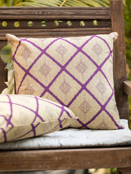 Aztec Purple Cushion Cover