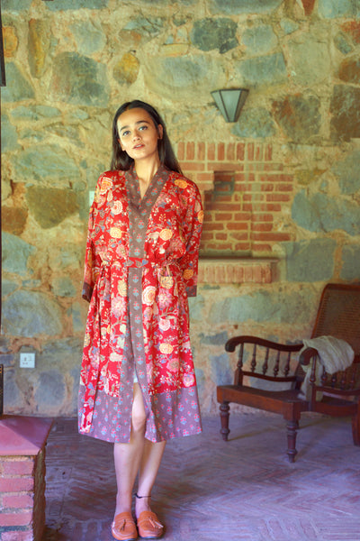 Malabar Red Kimono