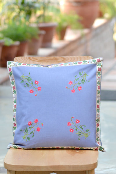 Garden Azure Cushion Cover, pillow - Shop Handprint