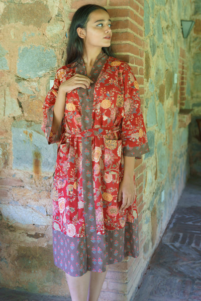 Malabar Red Kimono