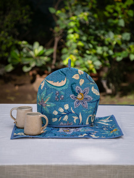 Kerala Sapphire Tea Cozy Set